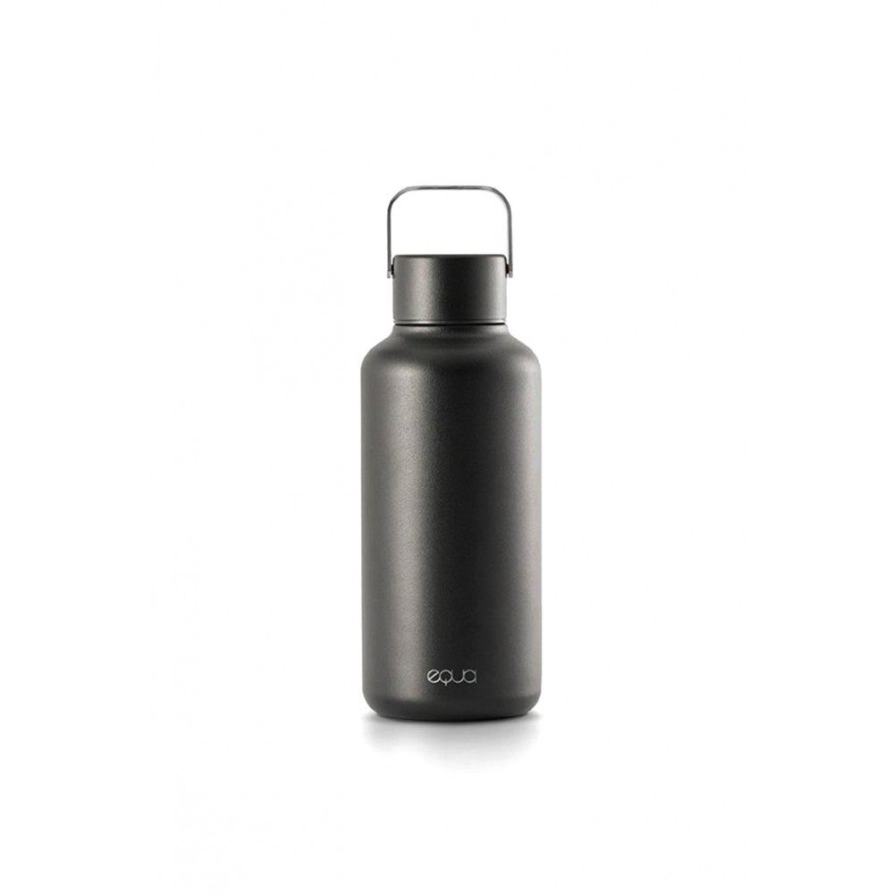 Equa - Timeless Dark Stainless Steel Bottle - 600ml