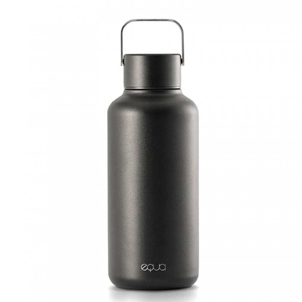 Equa - Timeless Dark Stainless Steel Bottle - 600ml