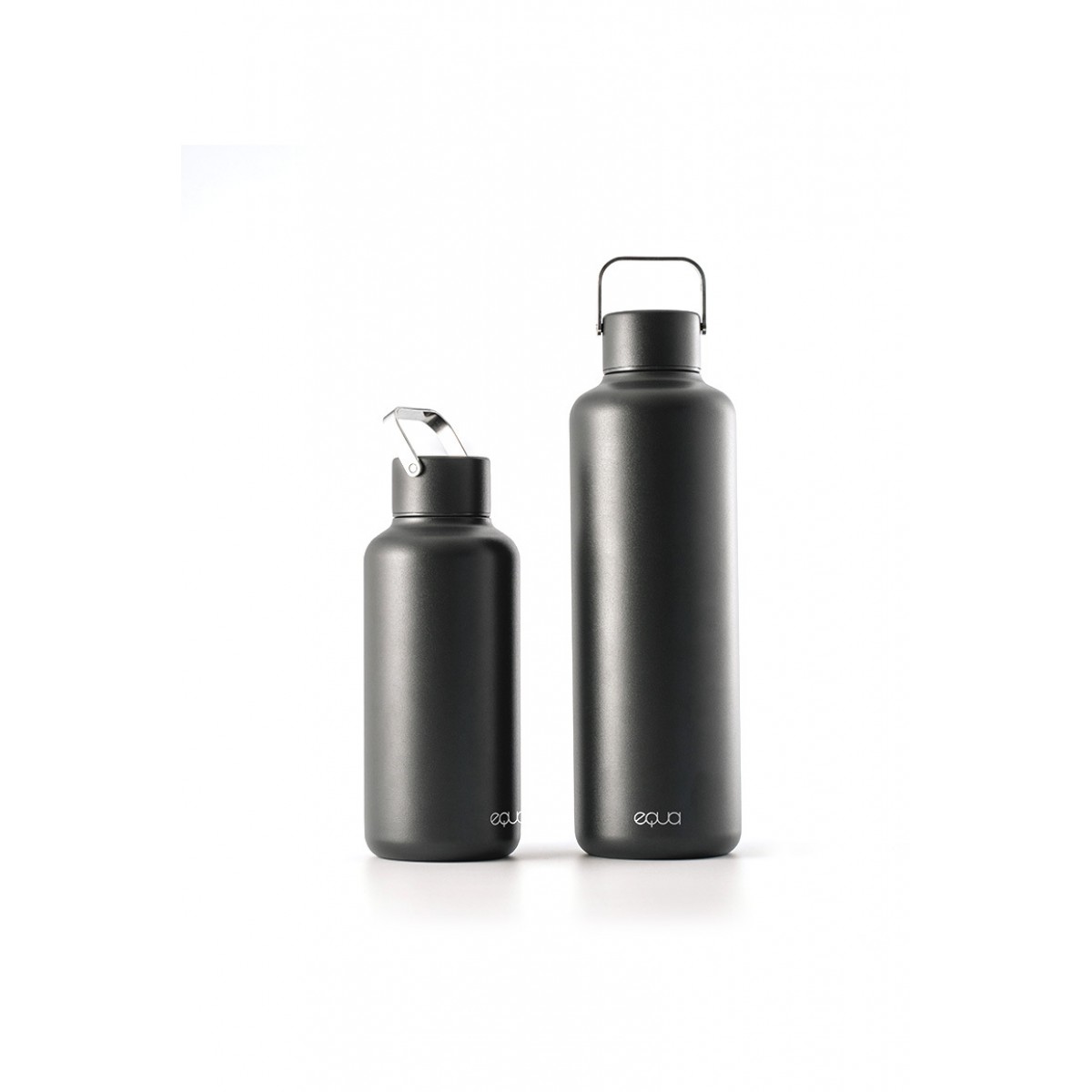 Equa - Timeless Dark Stainless Steel Bottle - 600ml