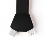 Mustard - Καλώδιο Φόρτισης USB To USB C - Γάτα - Μαύρο - 5.50 x 2 x 14.20