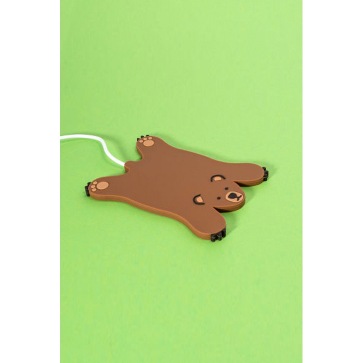 Mustard - Wireless Φορτιστής Smartphone - Bear - Καφέ