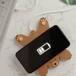 Mustard - Wireless Φορτιστής Smartphone - Bear - Καφέ