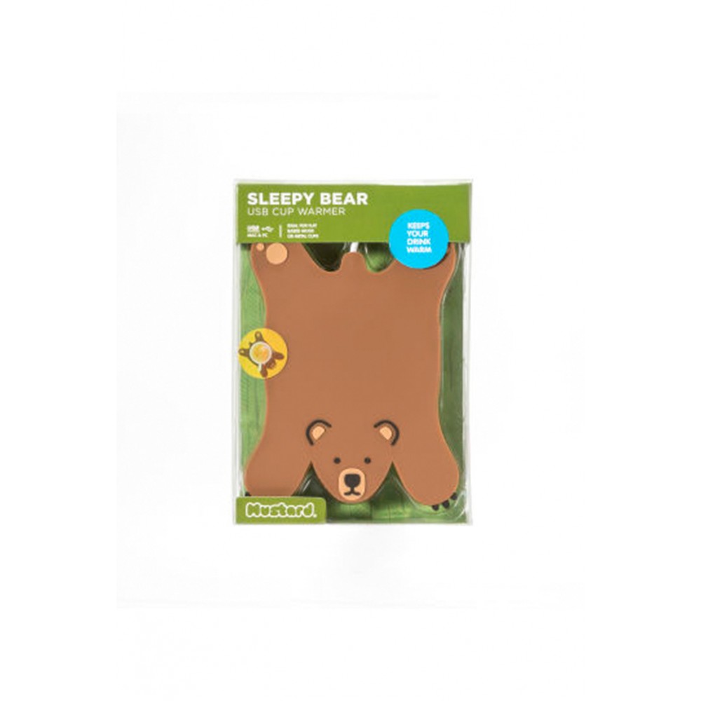Mustard -  Θερμαντήρας Κούπας USB - Sleepy Bear - Καφέ