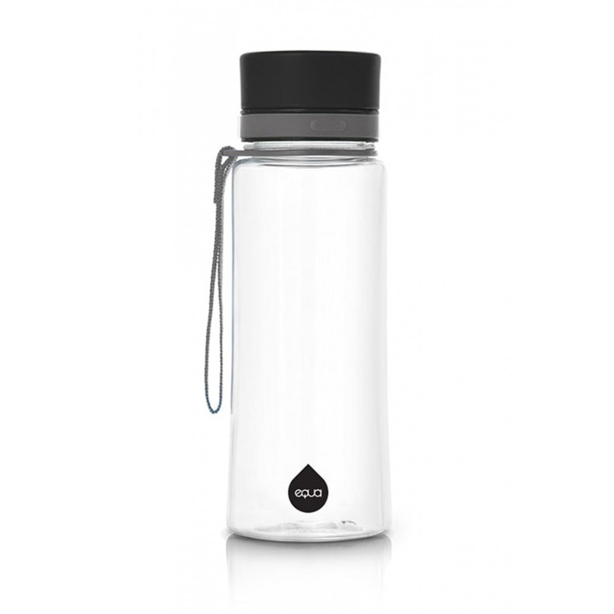 Equa - Plain Black BPA free bottle - 600ml