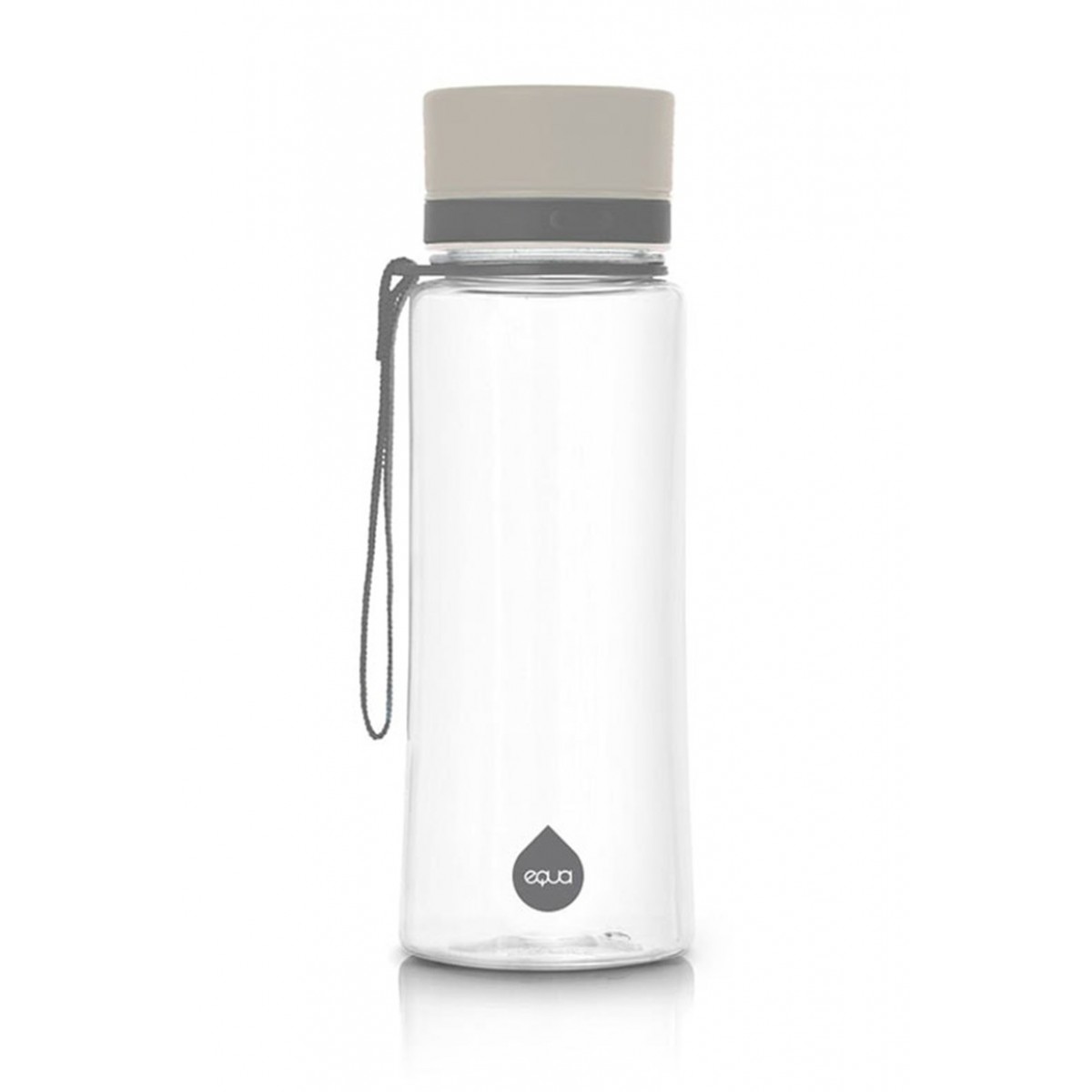 Equa - Plain Grey BPA free bottle - 600ml