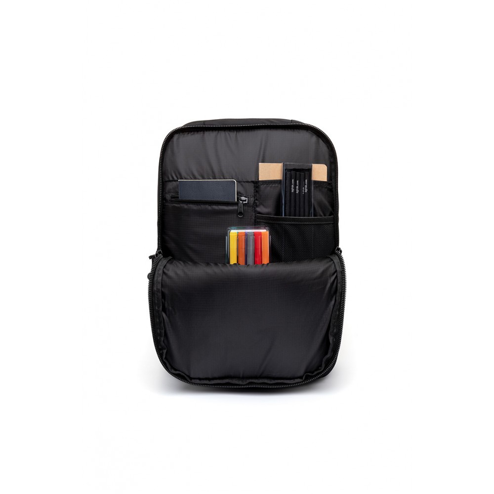 Lefrik - Backpack 101 Reflective Black - 40 x 25 x 12 cm / 12L