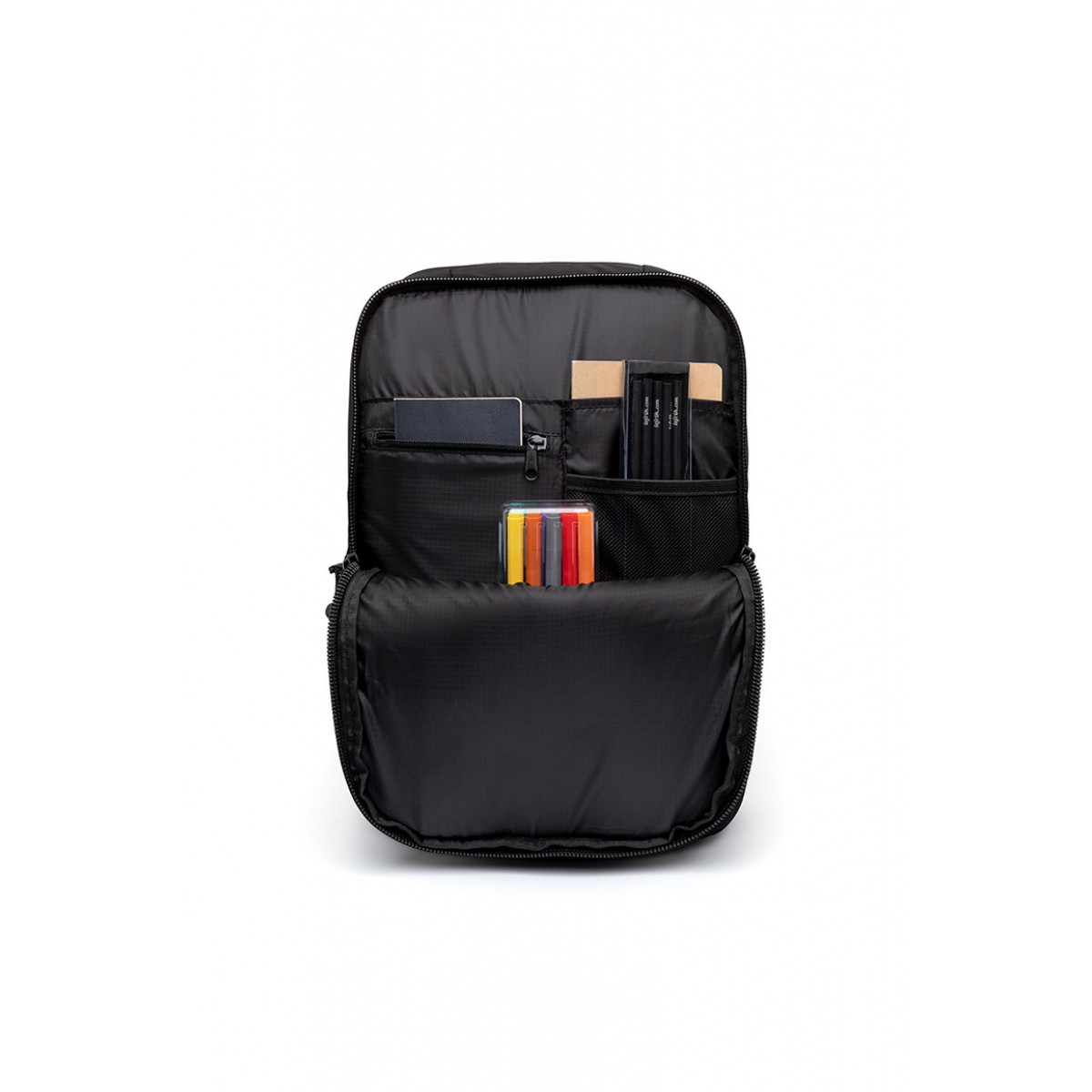 Lefrik - Backpack 101 Reflective Black - 40 x 25 x 12 cm / 12L