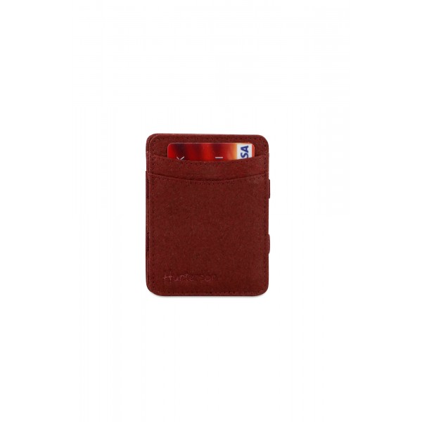 Hunterson Magic Wallet - Vegan Πορτοφόλι με RFID - Κόκκινο Μούρο (Mulberry)