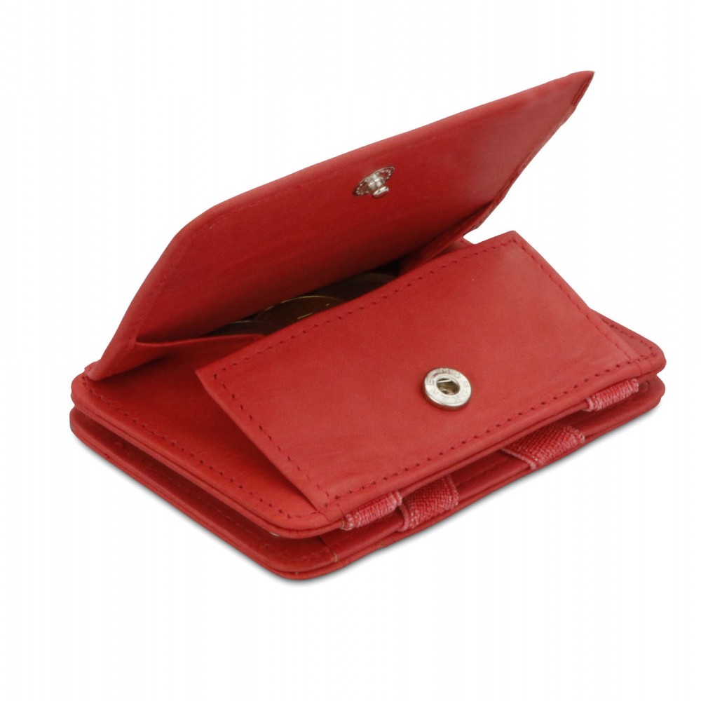 Hunterson Magic Coin Wallet - Δερμάτινο Πορτοφόλι με RFID - Κεραμιδί (Terracotta)