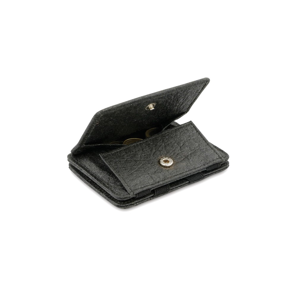 Hunterson Magic Coin Wallet - Vegan Πορτοφόλι με RFID - Γκρι/Μαύρο (Charcoal)