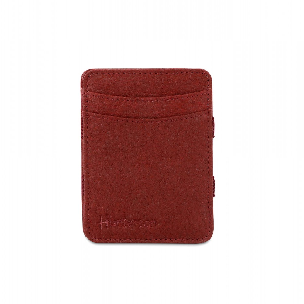Hunterson Magic Coin Wallet - Vegan Πορτοφόλι με RFID - Κόκκινο Μούρο (Mulberry)