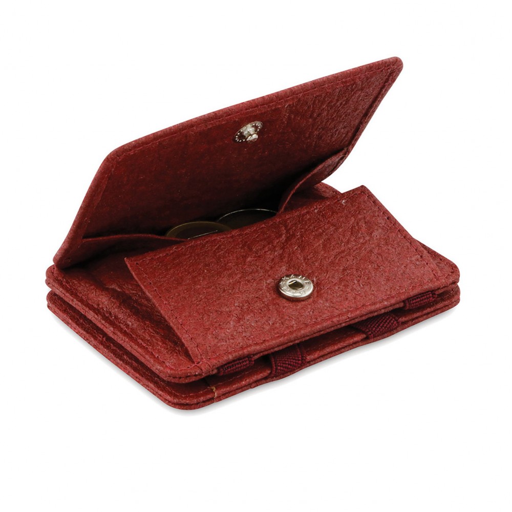 Hunterson Magic Coin Wallet - Vegan Πορτοφόλι με RFID - Κόκκινο Μούρο (Mulberry)